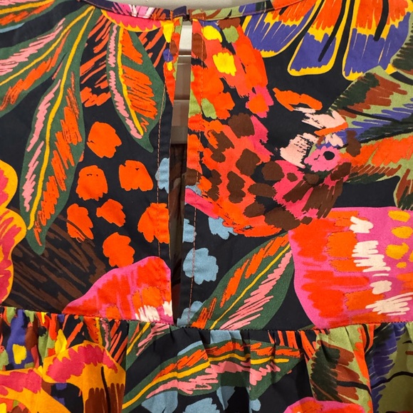 Lavender Brown Multicolor Floral Blouse - Picture 6 of 7